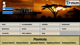 What Botswana-info.com website looked like in 2018 (5 years ago)