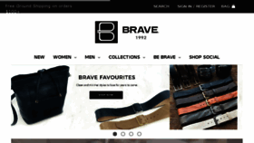What Braveleather.com website looked like in 2018 (5 years ago)
