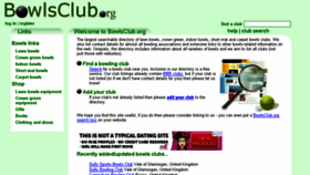 What Bowlsclub.org website looked like in 2018 (5 years ago)