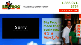 What Bigfrogfranchise.com website looked like in 2018 (6 years ago)