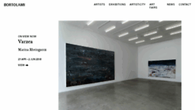What Bortolamigallery.com website looked like in 2018 (6 years ago)