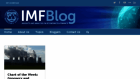 What Blogs.imf.org website looked like in 2018 (5 years ago)