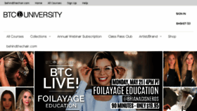 What Btcuniversity.com website looked like in 2018 (5 years ago)