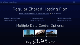 What Brumarhosting.com website looked like in 2018 (7 years ago)