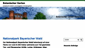 What Botanischer-garten.org website looked like in 2018 (5 years ago)