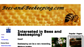 What Bees-and-beekeeping.com website looked like in 2018 (5 years ago)