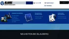 What Blaubergventilatoren.de website looked like in 2018 (5 years ago)