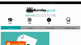 What Burnley.gov.uk website looked like in 2018 (5 years ago)
