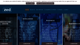 What Business.zed.com website looked like in 2018 (5 years ago)