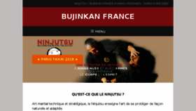 What Bujinkan-france.com website looked like in 2018 (6 years ago)
