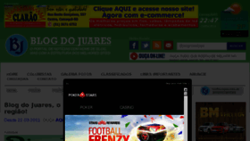 What Blogdojuares.com.br website looked like in 2018 (7 years ago)