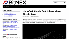 What Blog.bitmex.com website looked like in 2018 (5 years ago)