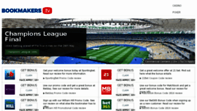 What Bookmakers.tv website looked like in 2018 (5 years ago)