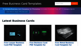 What Businesscards.business website looked like in 2018 (5 years ago)