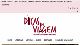 What Blogdicasdeviagem.com website looked like in 2018 (6 years ago)