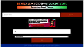 What Bengali-mp3.net website looked like in 2018 (5 years ago)