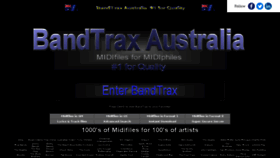 What Bandtrax.com website looked like in 2018 (5 years ago)
