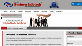 What Businessinfotech.in website looked like in 2018 (5 years ago)