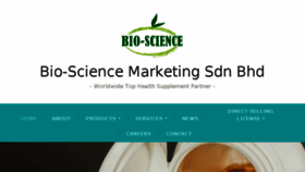 What Biosciencemarketing.com website looked like in 2018 (5 years ago)