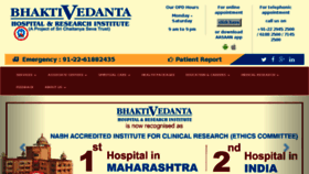 What Bhaktivedantahospital.com website looked like in 2018 (5 years ago)