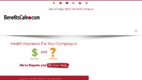 What Benefitscafe.com website looked like in 2018 (5 years ago)