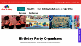 What Borntoparty.in website looked like in 2018 (5 years ago)