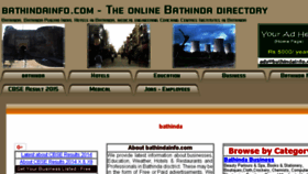 What Bathindainfo.com website looked like in 2018 (5 years ago)