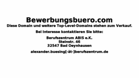 What Bewerbungsbuero.com website looked like in 2018 (5 years ago)