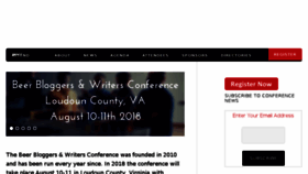What Beerbloggersconference.org website looked like in 2018 (5 years ago)