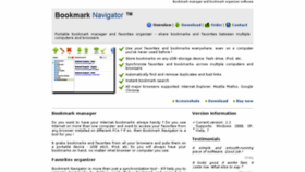 What Bookmarknavigator.com website looked like in 2018 (5 years ago)