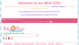 What Babykaysappliques.com website looked like in 2018 (5 years ago)