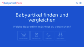 What Babyartikelcheck.de website looked like in 2018 (6 years ago)