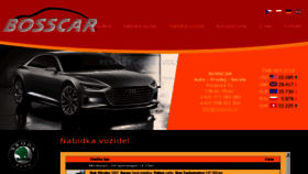 What Bosscar.cz website looked like in 2018 (5 years ago)