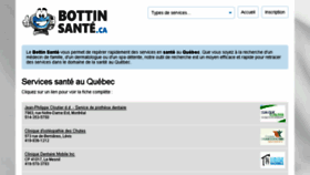 What Bottinsante.com website looked like in 2018 (8 years ago)
