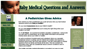 What Baby-medical-questions-and-answers.com website looked like in 2018 (5 years ago)