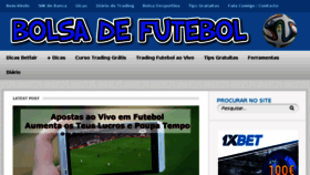What Bolsadefutebol.com website looked like in 2018 (5 years ago)