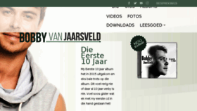 What Bobbyvanjaarsveld.co.za website looked like in 2018 (5 years ago)