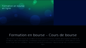 What Bourse101.fr website looked like in 2018 (5 years ago)