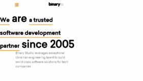What Binary-studio.com website looked like in 2018 (5 years ago)