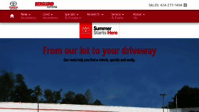 What Berglundtoyota.com website looked like in 2018 (5 years ago)