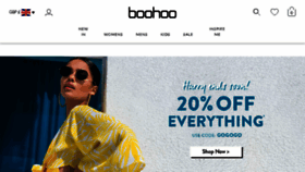 What Boohoo.co.uk website looked like in 2018 (5 years ago)
