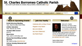 What Borromeoparish.com website looked like in 2018 (5 years ago)