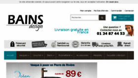 What Bains-design.fr website looked like in 2018 (5 years ago)