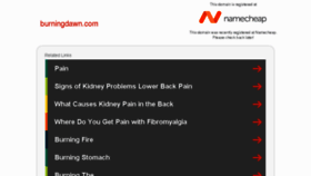 What Burningdawn.com website looked like in 2018 (7 years ago)