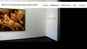 What Bettycuninghamgallery.com website looked like in 2018 (5 years ago)