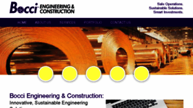 What Bocciengineering.com website looked like in 2018 (5 years ago)
