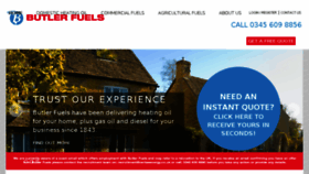 What Butlerfuels.co.uk website looked like in 2018 (5 years ago)