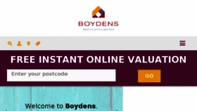 What Boydens.co.uk website looked like in 2018 (5 years ago)