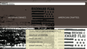 What Backwardflagbrewing.com website looked like in 2018 (5 years ago)