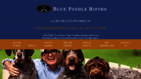 What Bluepaddlebistro.com website looked like in 2018 (5 years ago)